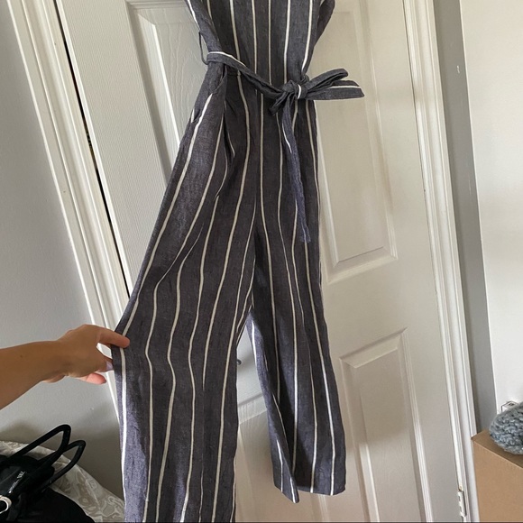 100% linen massimo dutti jumpsuit - Picture 4 of 5